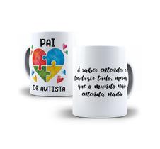 Kit Sou Pai de Autista Caneca+Chaveiro e Cordão Puzzle Kit Sou Pai de Autista Caneca+Chaveiro e Cordão Puzzle