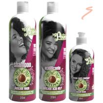 Kit Soul Power Abacate Proteinado Shampoo+ Acidificante+ Creme 500g