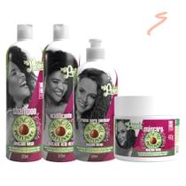 Kit Soul Power Abacate Proteinado Shampoo+ Acidificante+ Máscara+ Creme 500g