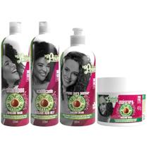 Kit Soul Power Avocado 4 Produtos Linha Completa Tratamento Capilar Acidificante Vegano Kit Soul Power Avocado 4 Produtos Linha Completa Tratamento Capilar Acidificante Vegano