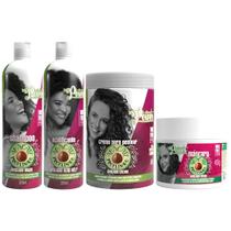 Kit Soul Power Avocado 4 Produtos Linha Completa Tratamento Capilar Acidificante Vegano Pote Grande Kit Soul Power Avocado 4 Produtos Linha Completa Tratamento Capilar Acidificante Vegano Pote Grande