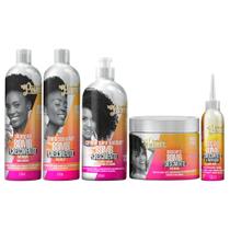 Kit Soul Power Bomb Crescimento Capilar Tratamento 5 Produtos Linha Completa C/ Creme Pentear