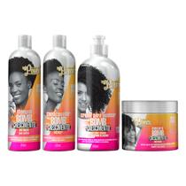 Kit Soul Power Bomb Shampoo, Condicionador, Creme E Máscara