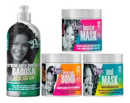 Kit Soul Power Bomb, Soul, Booster Mask, Aloe Cream 500ml