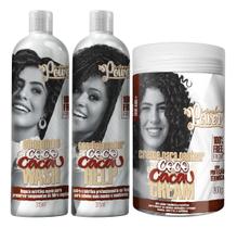 Kit Soul Power Coco E Cacau Sh + Cond + Cr Pentear 800g Kit Soul Power Coco E Cacau Sh + Cond + Cr Pentear 800g
