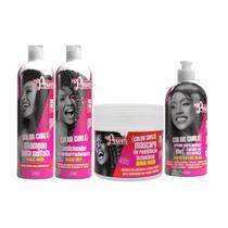 Kit Soul Power Color Curls Sh+Cond 315ml+Másc 400g+Cr Pentear 500ml