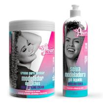 Kit Soul Power Creme para Pentear Curly Styling Cream 800g + Seiva Modeladora Modeling Curls 315ml