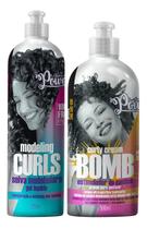 Kit Soul Power Curly Cream Bomb 500ml + Modeling Curls 315ml Kit Soul Power Curly Cream Bomb 500ml + Modeling Curls 315ml