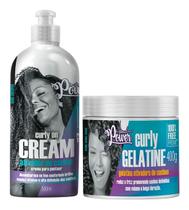 Kit Soul Power Curly On Cream 500ml + Curly Gelatine 400g