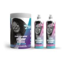 Kit soul power curly on cream 800g + 2x modeling curls 315ml Kit soul power curly on cream 800g + 2x modeling curls 315ml