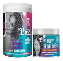 Kit Soul Power Curly Styling Cream 800g + Curly Gelatine