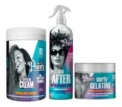Kit Soul Power - On Cream 800g + Curly Gelatine + Day After