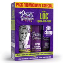 Kit Soul Power Texturizações Completo Tecnica Loc Creme + Spray + Óleo Finalizador Vegano