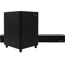 Kit Soundbar e Subwoofer Som de Cinema 2.1 Canais e Tecnologia Imersiva Entrada Óptica