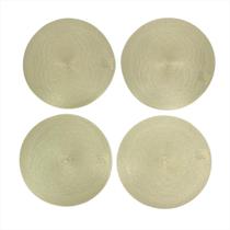 Kit Souspla Descanso de Pratos Redondo 4 Unidades Mesa Posta Kit Souspla Descanso de Pratos Redondo 4 Unidades Mesa Posta