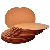 Kit Sousplat Bolachas 35x35 Cru Circulo Base MDF 2.5mm Decoração de Mesa, Artesanato, Supla, Suplat