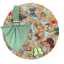 Kit Sousplat Completo Dia das Mães Especial Mesa Posta Com Guardanapos e Pg