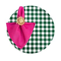 Kit Sousplat Completo Xadrez Estampado Festa Junina Kit Sousplat Completo Xadrez Estampado Festa Junina