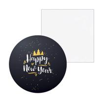 Kit Sousplat + Guardanapo Fundo Happy New Year