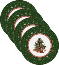 Kit Sousplat Natal Árvore Verde