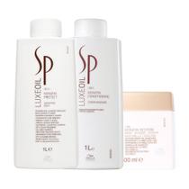 Kit Sp System Luxe Oil Keratin Profissional-Sh E Cond E Másc - Sp System Professional