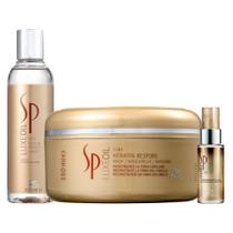 Kit Sp System Pro Luxe Oil Keratin - Sh E Óleo E Másc - Sp System Professional