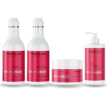 Kit spa dos lisos hidratação 4 passos 1,3kg treeliss