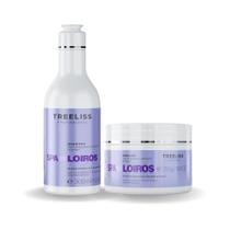 Kit spa dos loiros antiemborrachamento 2passo 0,6kg treeliss Kit spa dos loiros antiemborrachamento 2passo 0,6kg treeliss