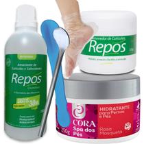 Kit Spa dos Pés Amaciante Calosidades Removedor de Cutículas