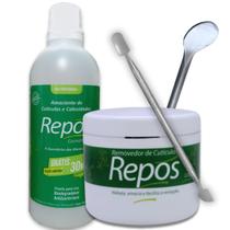 Kit Spa Dos Pés Amaciante Cutículas Calosidades Espátula 222 - Repos