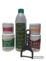 kit Spa Dos Pés Amaciante+Removedor+Creme c/Uréia+Creme Esfoliante+Parafina+Rapapé