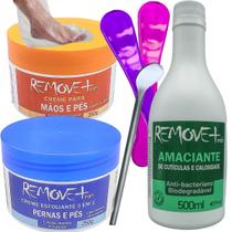 Kit Spa dos Pés Amolecedor Calosidades Esfoliante Hidratante Remove Mais