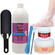 Kit Spa dos Pés para Calosidade Hidracalo Lixa Espátula 222