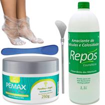 Kit Spa Dos Pes Repos+Pemax Parafina+Botinha+Espátula 222