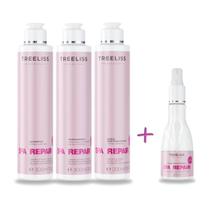 Kit Spa e Repair Tratamento capilar Metal Treeliss+Brinde Spray