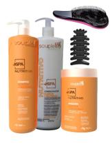 Kit spa nutritivo home care soupleliss 3x1 quinoa proteínas