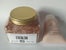 Kit spa para os pés, escalda pés + creme hidratante concentrado