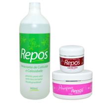 Kit SPA Repos Amaciante 900ml + Parafina 250gr +Uréia 120gr