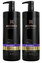 Kit Spécialiste Shampoo + Máscara Violeta 1 Litro - Bio EXtratus