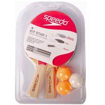 Kit Speedo de Tenis de Mesa 2 Raquetes 3 Bolas STAR 1