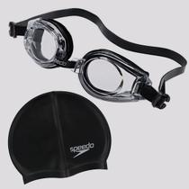 Kit Speedo Touca e Óculos de Natação Preto Kit Speedo Touca e Óculos de Natação Preto