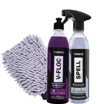 Kit Spell Selante 500ml Vonixx Proteção Brilho Shampoo V-Floc Kit Spell Selante 500ml Vonixx Proteção Brilho Shampoo V-Floc