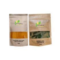 Kit: Spirulina Pura 100g + Cúrcuma em Pó 100g À Orgânica