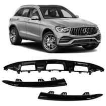 Kit Spoiler Inferior Frontal Preto Mercedes Glc300 2019 2023