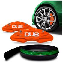 Kit Spoiler Universal Flexível Com Capa de Pinça Laranja