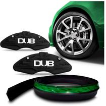 Kit Spoiler Universal Flexível Com Capa de Pinça Preta