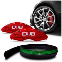 Kit Spoiler Universal Flexível Com Capa de Pinça Vermelha