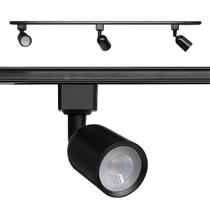 Kit Spot LED Taschibra Direct Trilho Preto 3X6W 110V/220V