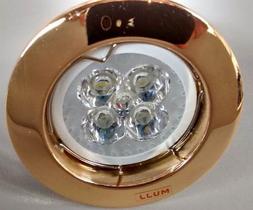 Kit Spot Ouro Llum Lâmpada De Led Gu10 5w Branco Quente - LLUM Bronzearte