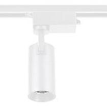 Kit Spot Trilho Branco 3 Lampadas De Led 15w Luz Amarela
